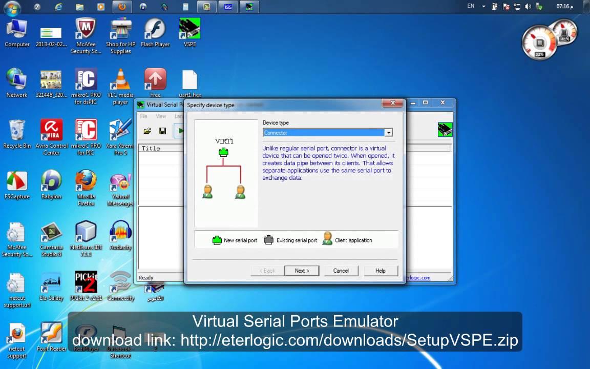 free virtual serial port driver